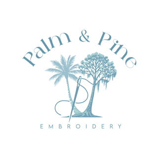 Palm & Pine Embroidery